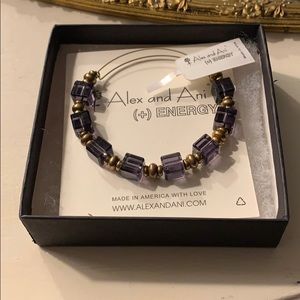 Purple glass beaded bangle **reserved***